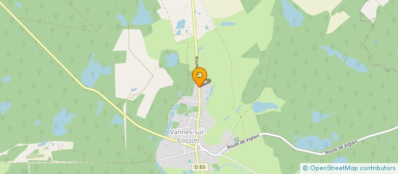 localisation de l'entreprise SCI MAGJO  VANNES-SUR-COSSON