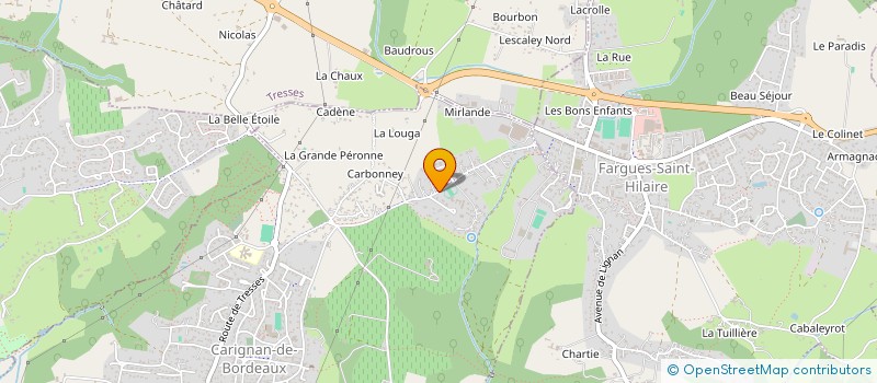 localisation de l'entreprise SCI MAGLOIRE  CARIGNAN-DE-BORDEAUX