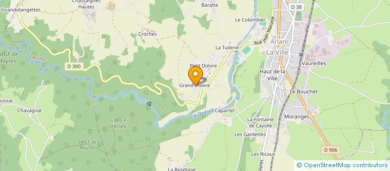 localisation de l'entreprise SCI MAGMA  ARLANC