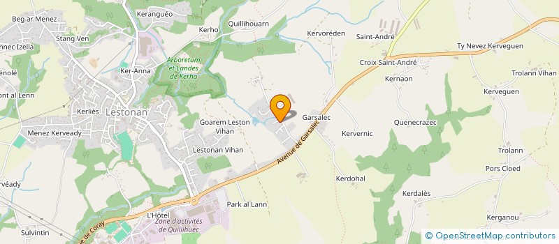 localisation de l'entreprise SCI MAGMAT  ERGUE-GABERIC