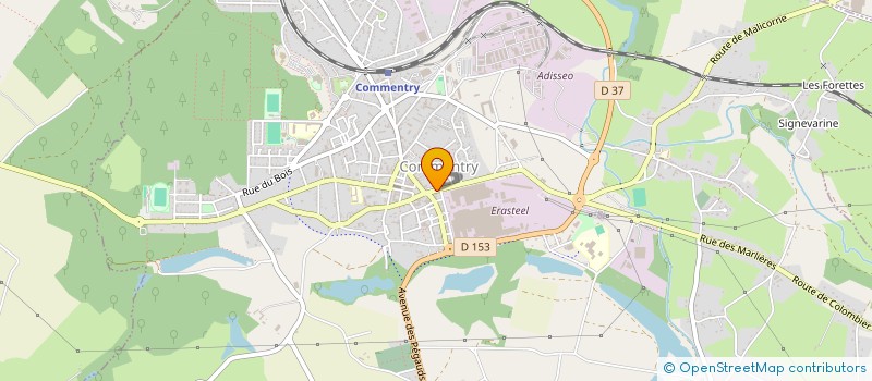 localisation de l'entreprise SCI MAGMAX  COMMENTRY