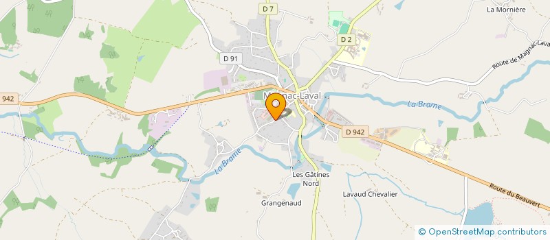 localisation de l'entreprise SCI MAGNAC DESMARAIS  MAGNAC-LAVAL