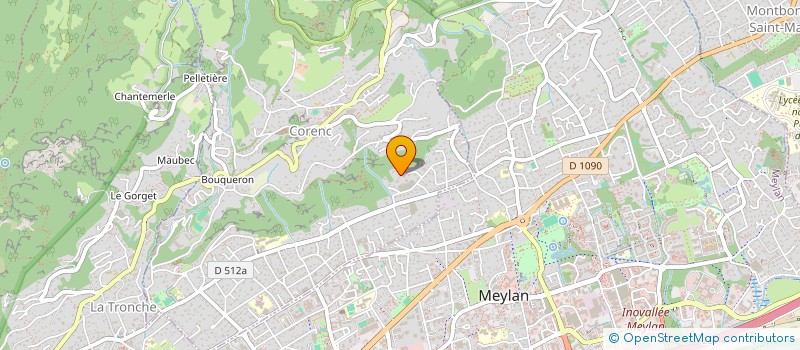 localisation de l'entreprise SCI MAGNAD  CORENC