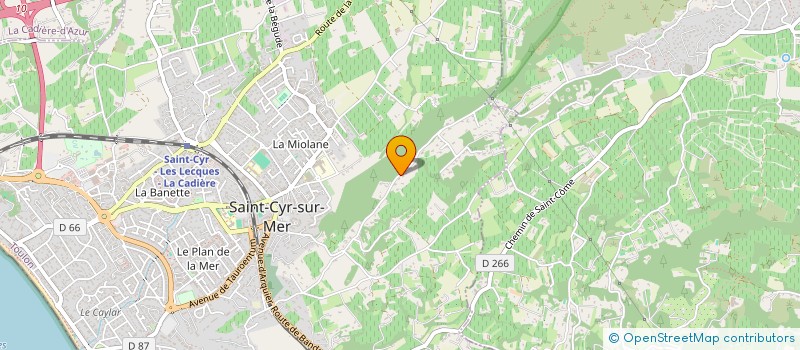 localisation de l'entreprise SCI MAGNAN BRUE à SAINT-CYR-SUR-MER
