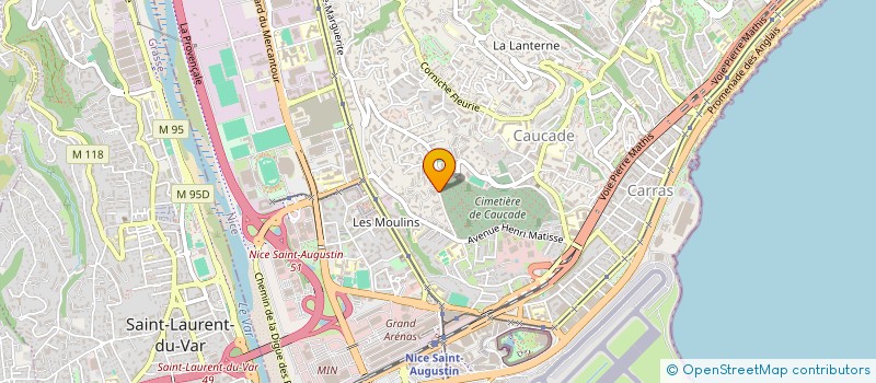 localisation de l'entreprise SCI MAGNANIME à NICE