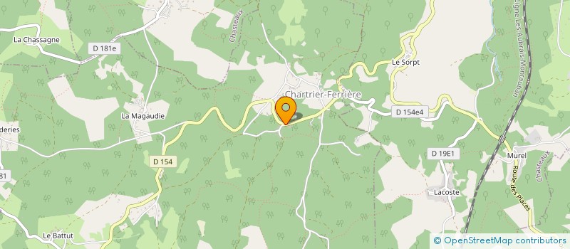 localisation de l'entreprise SCI MAGNE HA  CHARTRIER-FERRIERE