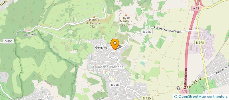 localisation de l'entreprise SCI MAGNIER ROGER  LA ROCHE BLANCHE