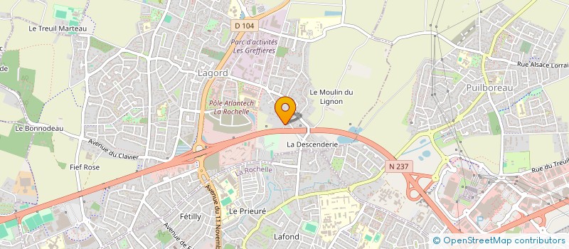 localisation de l'entreprise SCI MAGNIN  LAGORD