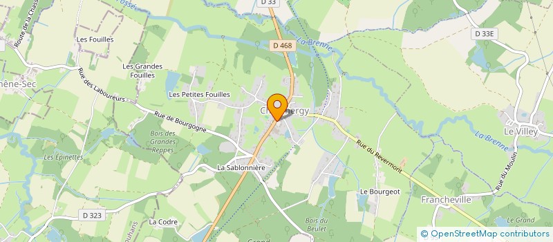 localisation de l'entreprise SCI MAGNIN J.  CHAUMERGY