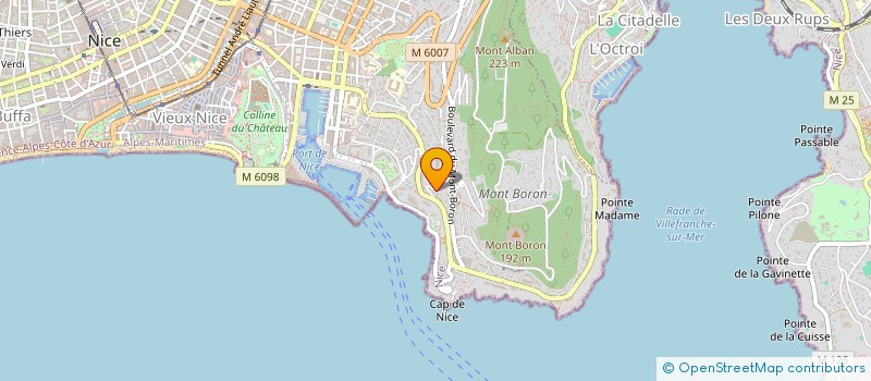 localisation de l'entreprise SCI MAGNIN LE MOLLARD à NICE