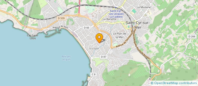 localisation de l'entreprise SCI MAGNOLIA à SAINT-CYR-SUR-MER