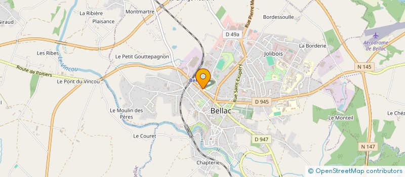 localisation de l'entreprise SCI MAGNOLIA  BELLAC