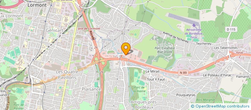 localisation de l'entreprise SCI MAGNOLIA  ARTIGUES-PRES-BORDEAUX