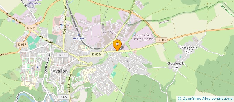 localisation de l'entreprise SCI MAGNON-GILBERT à AVALLON