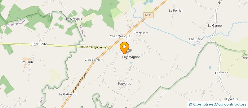 localisation de l'entreprise SCI MAGNOT à SEREILHAC