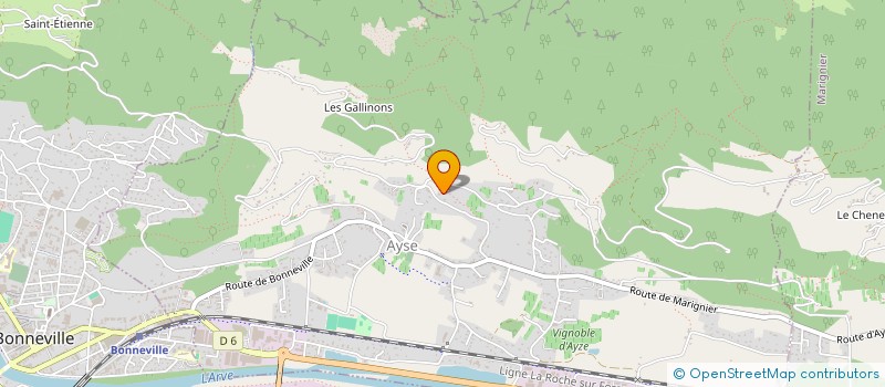 localisation de l'entreprise SCI MAGNUM  GLIERES-VAL-DE-BORNE