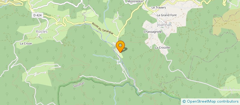 localisation de l'entreprise SCI MAGNUS LE ROUBREAU  JOANNAS