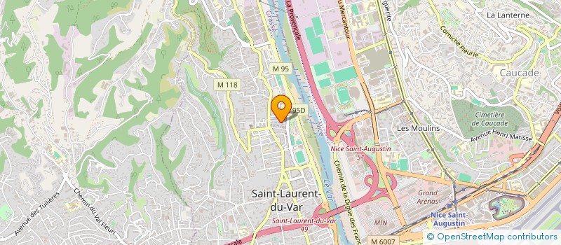 localisation de l'entreprise SCI MAGO à SAINT-LAURENT-DU-VAR