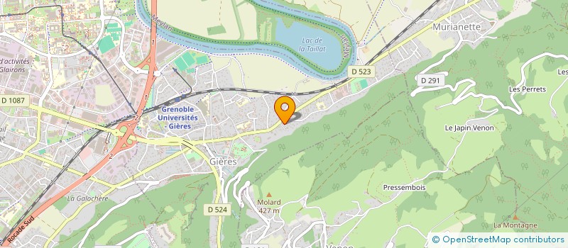 localisation de l'entreprise SCI MAGO  GIERES