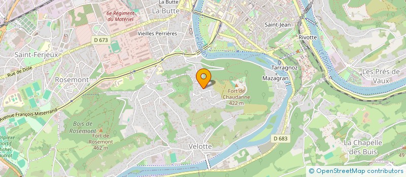 localisation de l'entreprise SCI MAGOA  BESANCON