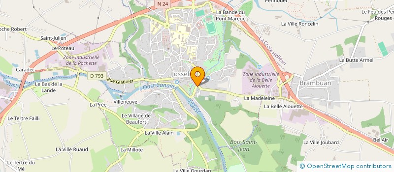 localisation de l'entreprise SCI MAGPIE 56  JOSSELIN