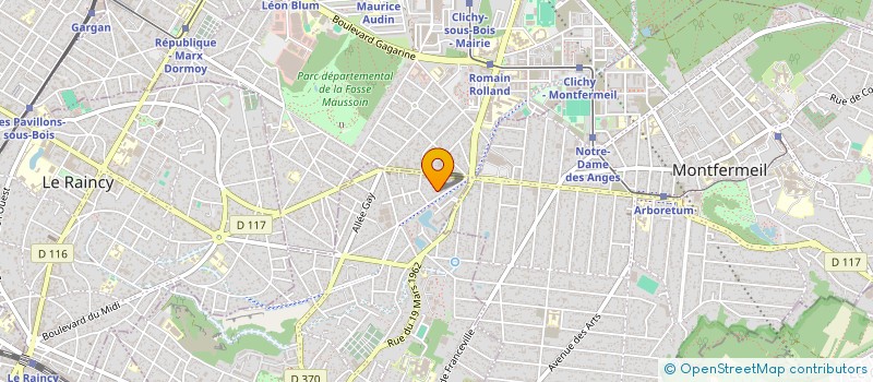 localisation de l'entreprise SCI MAGS  GAGNY