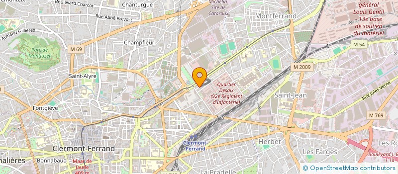 localisation de l'entreprise SCI MAGS B  CLERMONT-FERRAND