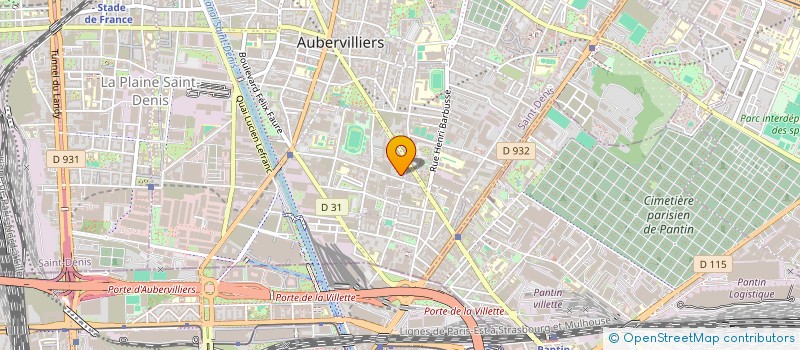 localisation de l'entreprise SCI MAGSON  AUBERVILLIERS