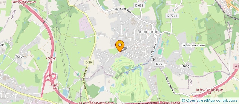 localisation de l'entreprise SCI MAGUELINE  DOMMARTIN