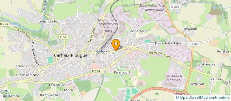 localisation de l'entreprise SCI MAGUI à CARHAIX-PLOUGUER