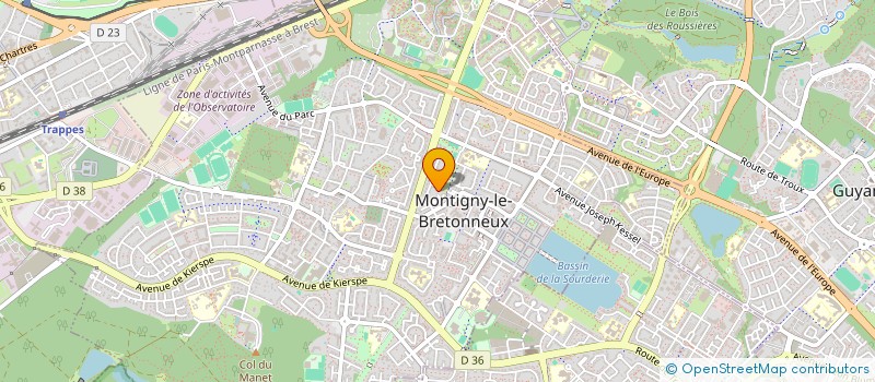 localisation de l'entreprise SCI MAGUIFRACHA  MONTIGNY-LE-BRETONNEUX