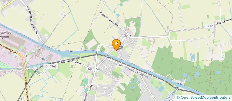 localisation de l'entreprise SCI MAGUY  BEUVRY