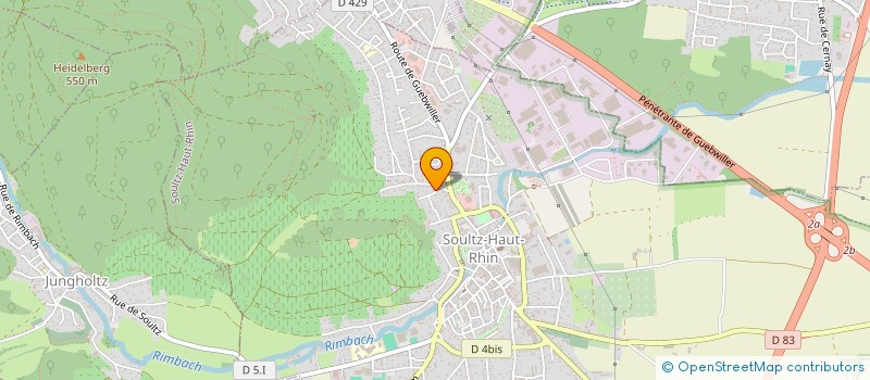 localisation de l'entreprise SCI MAGUY  SOULTZ-HAUT-RHIN