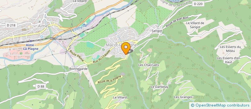 localisation de l'entreprise SCI  MAGY  AIME-LA-PLAGNE