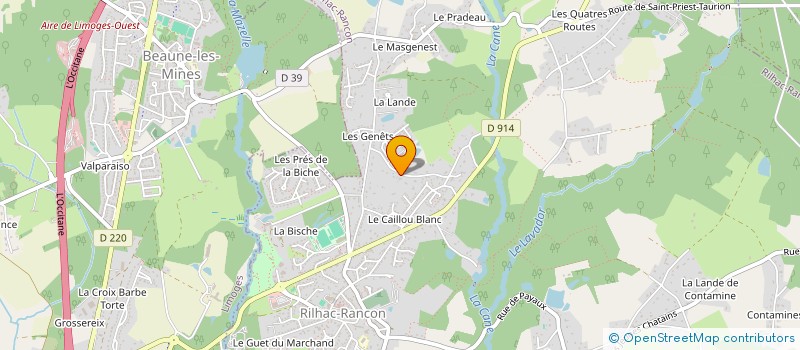 localisation de l'entreprise SCI MAGY  RILHAC-RANCON