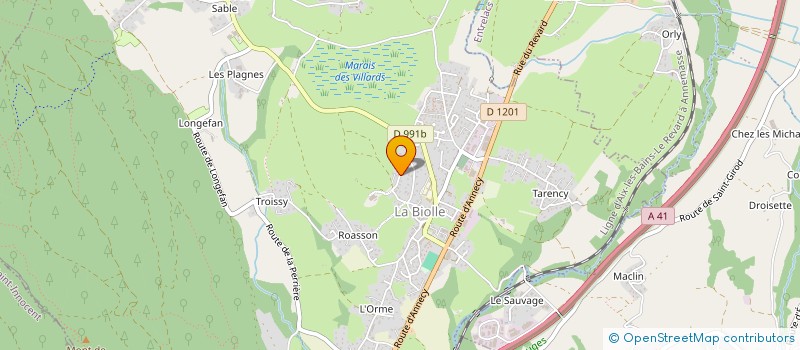 localisation de l'entreprise SCI MAGYC  LA BIOLLE