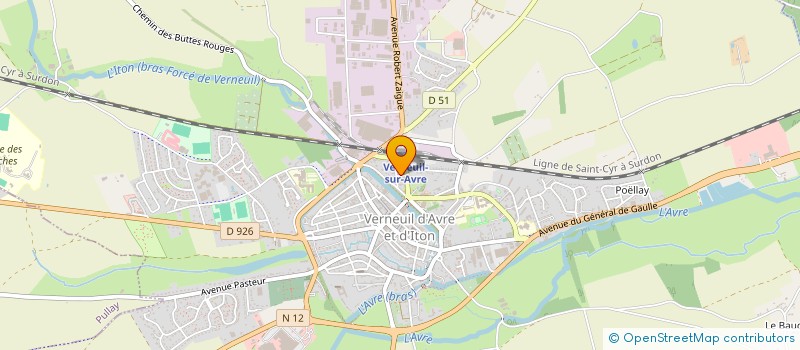 localisation de l'entreprise SCI MAGYC  VERNEUIL D'AVRE ET D'ITON