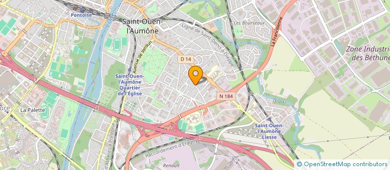 localisation de l'entreprise SCI MAGYC 74 à SAINT-OUEN-L'AUMONE