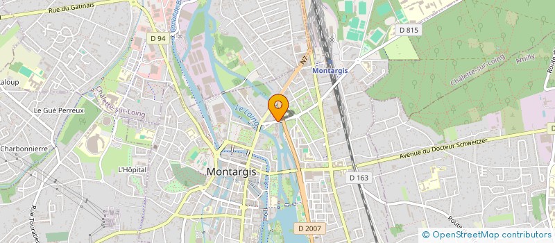 localisation de l'entreprise SCI MAH à MONTARGIS