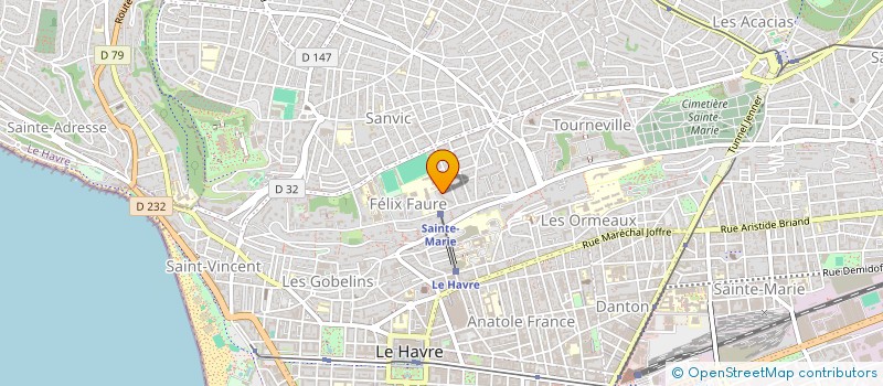 localisation de l'entreprise SCI MAH-JONG à LE HAVRE