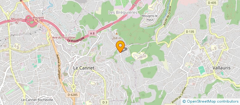 localisation de l'entreprise SCI MAHA à LE CANNET
