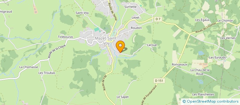 localisation de l'entreprise SCI MAHAL  MAZET-SAINT-VOY