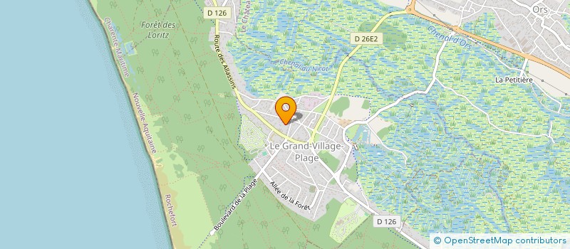 localisation de l'entreprise SCI MAHANA  LE GRAND-VILLAGE-PLAGE