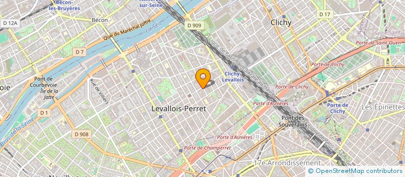 localisation de l'entreprise SCI MAHDEB à LEVALLOIS-PERRET