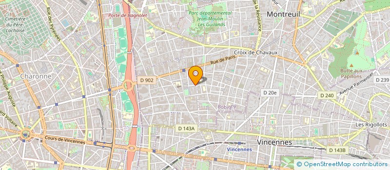 localisation de l'entreprise SCI MAHDIA à MONTREUIL