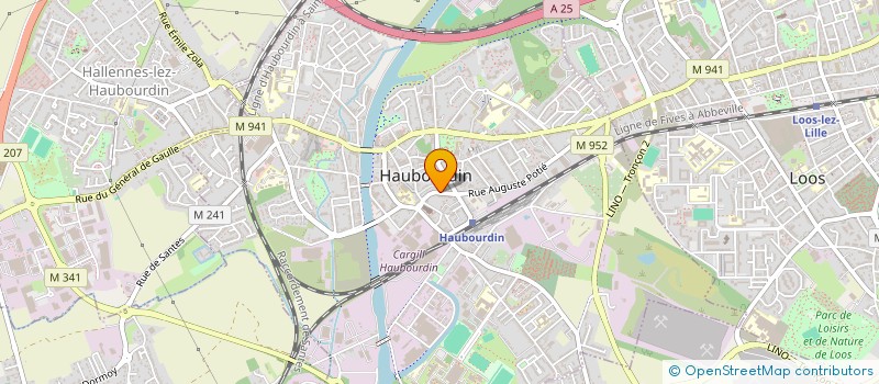 localisation de l'entreprise SCI MAHDJOUB-ARAIBI  HAUBOURDIN