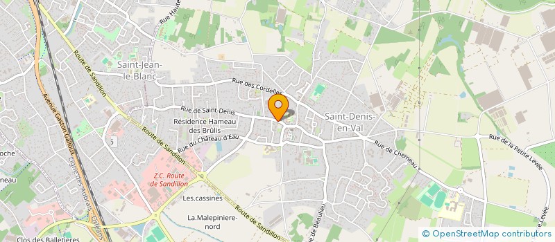 localisation de l'entreprise SCI MAHE à SAINT-DENIS-EN-VAL