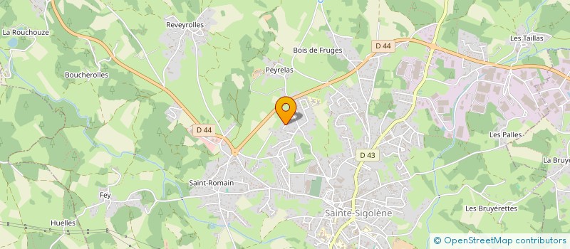 localisation de l'entreprise SCI MAHEGIR à SAINTE-SIGOLENE