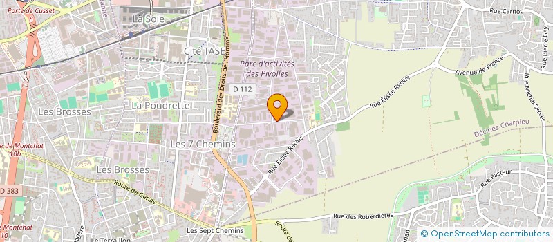 localisation de l'entreprise SCI MAHEL  DECINES-CHARPIEU