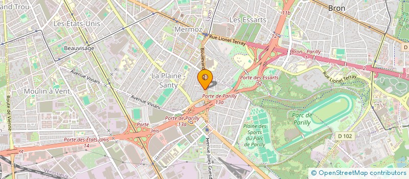 localisation de l'entreprise SCI MAHERAUX  LYON